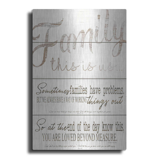 Luxe Metal Art 'Family - You Are Loved' by Cindy Jacobs, Metal Wall Art