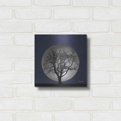 Luxe Metal Art 'Full Moon' by Lori Deiter, Metal Wall Art,12x12