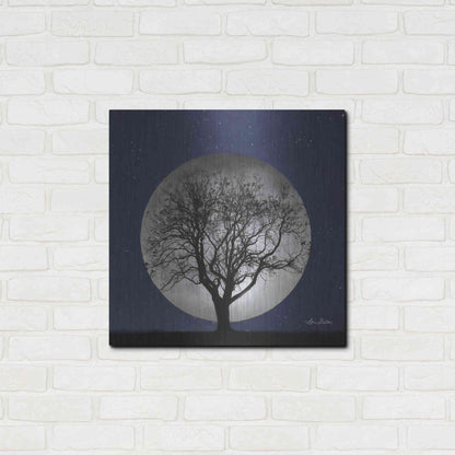 Luxe Metal Art 'Full Moon' by Lori Deiter, Metal Wall Art,24x24