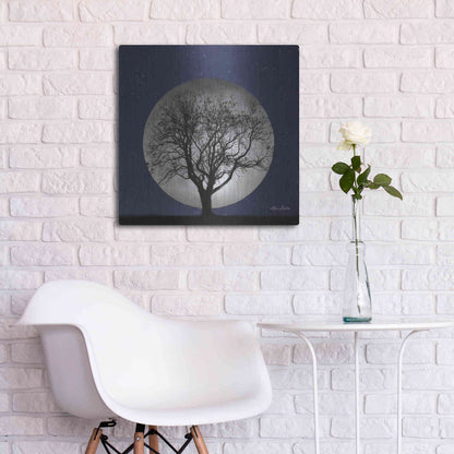 Luxe Metal Art 'Full Moon' by Lori Deiter, Metal Wall Art,24x24