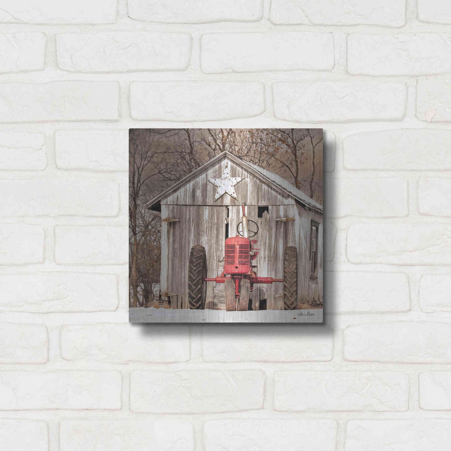 Luxe Metal Art 'Star Shed' by Lori Deiter, Metal Wall Art,12x12