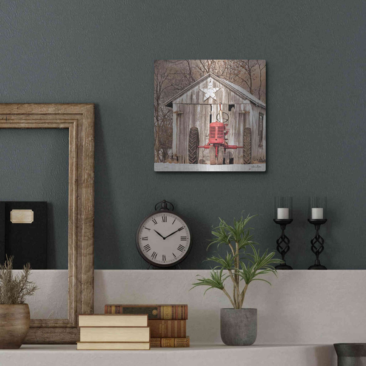 Luxe Metal Art 'Star Shed' by Lori Deiter, Metal Wall Art,12x12