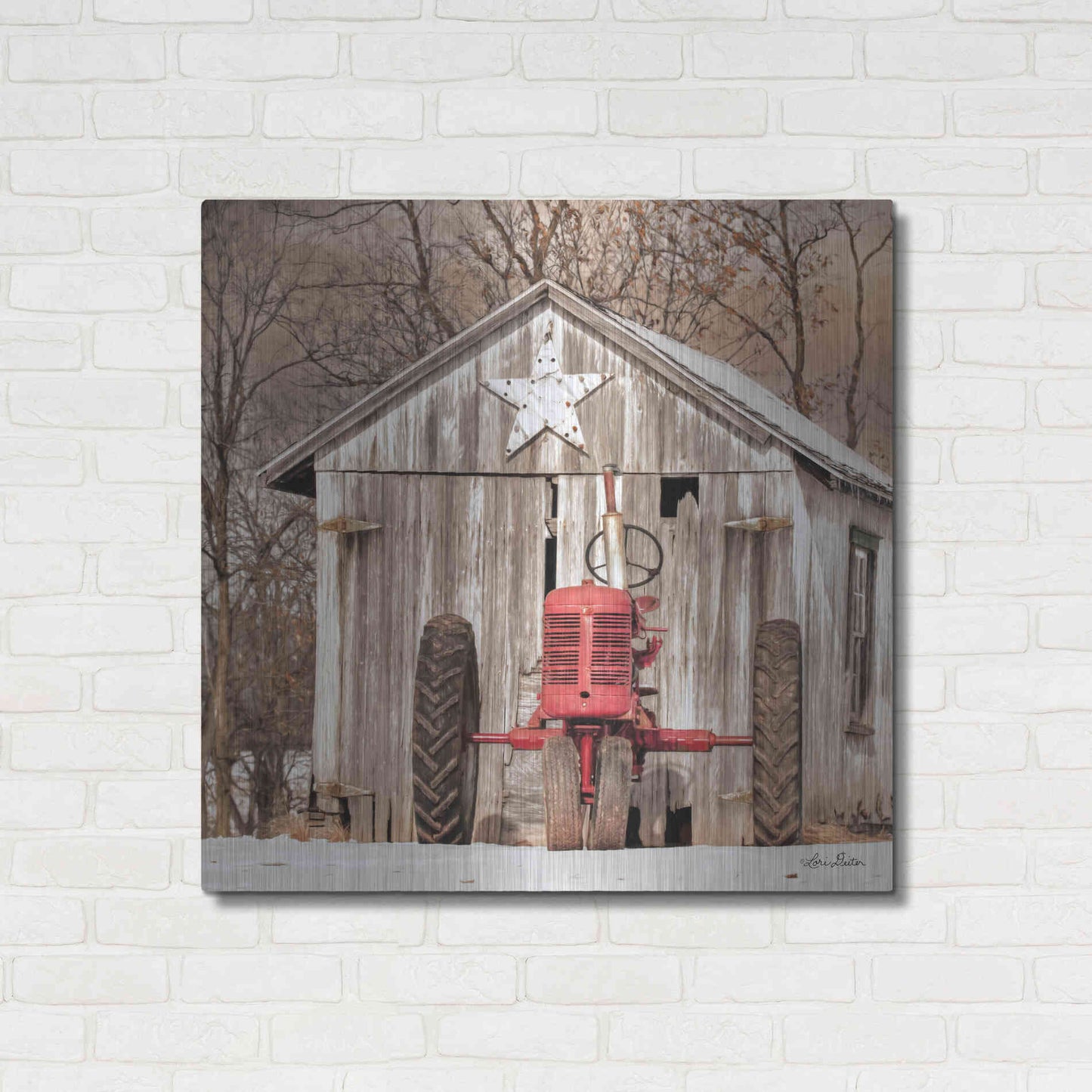 Luxe Metal Art 'Star Shed' by Lori Deiter, Metal Wall Art,36x36