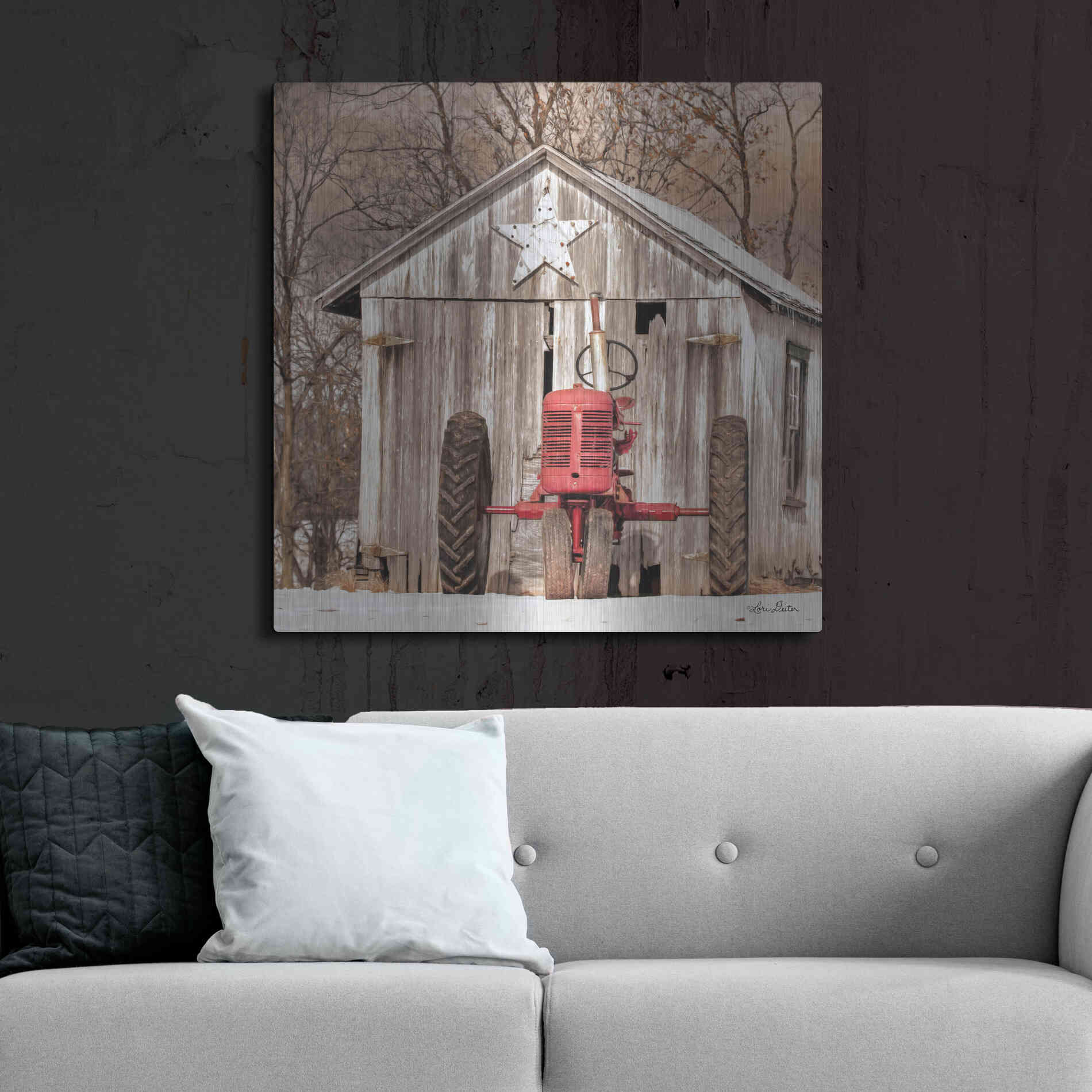 Luxe Metal Art 'Star Shed' by Lori Deiter, Metal Wall Art,36x36