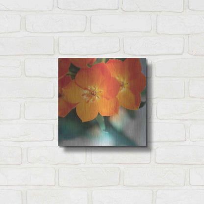 Luxe Metal Art 'Floral Pop III' by Lori Deiter, Metal Wall Art,12x12