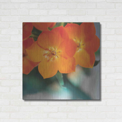 Luxe Metal Art 'Floral Pop III' by Lori Deiter, Metal Wall Art,36x36