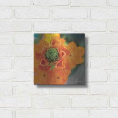 Luxe Metal Art 'Floral Pop IV' by Lori Deiter, Metal Wall Art,12x12