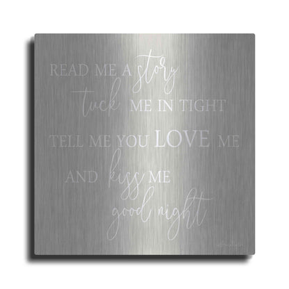Luxe Metal Art 'Read Me a Story' by Lori Deiter, Metal Wall Art