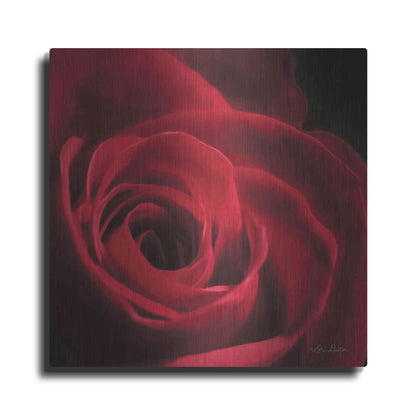 Luxe Metal Art 'The Red Rose I' by Lori Deiter, Metal Wall Art