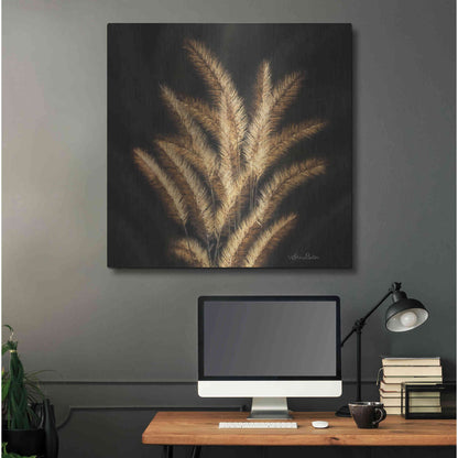 Luxe Metal Art 'Golden Grass II' by Lori Deiter, Metal Wall Art,36x36