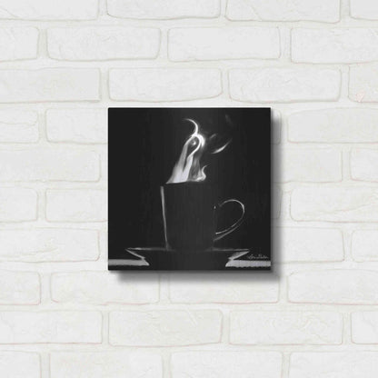 Luxe Metal Art 'Coffee Time II' by Lori Deiter, Metal Wall Art,12x12
