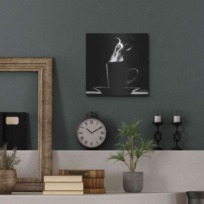 Luxe Metal Art 'Coffee Time II' by Lori Deiter, Metal Wall Art,12x12