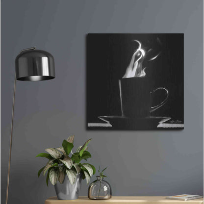 Luxe Metal Art 'Coffee Time II' by Lori Deiter, Metal Wall Art,24x24