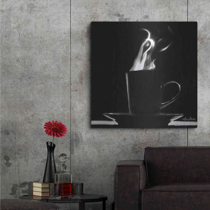 Luxe Metal Art 'Coffee Time II' by Lori Deiter, Metal Wall Art,36x36