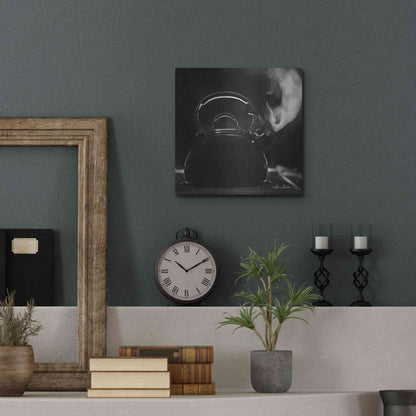 Luxe Metal Art 'Tea Time II' by Lori Deiter, Metal Wall Art,12x12