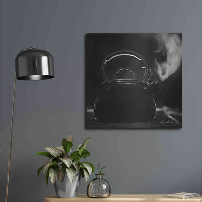 Luxe Metal Art 'Tea Time II' by Lori Deiter, Metal Wall Art,24x24