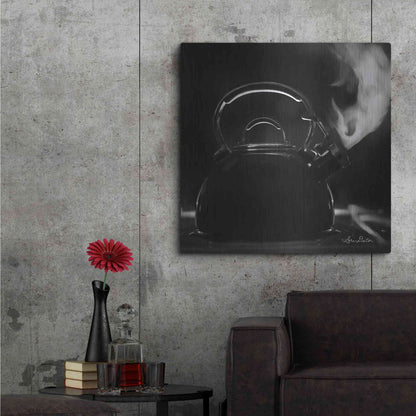 Luxe Metal Art 'Tea Time II' by Lori Deiter, Metal Wall Art,36x36