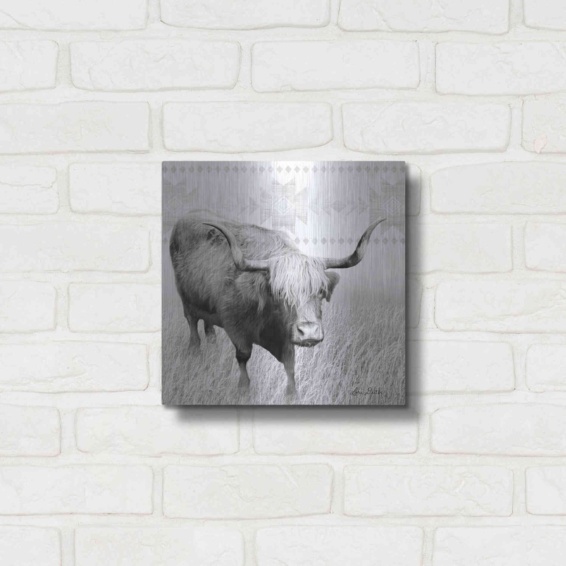 Luxe Metal Art 'I Want a Nose Ring' by Lori Deiter, Metal Wall Art,12x12