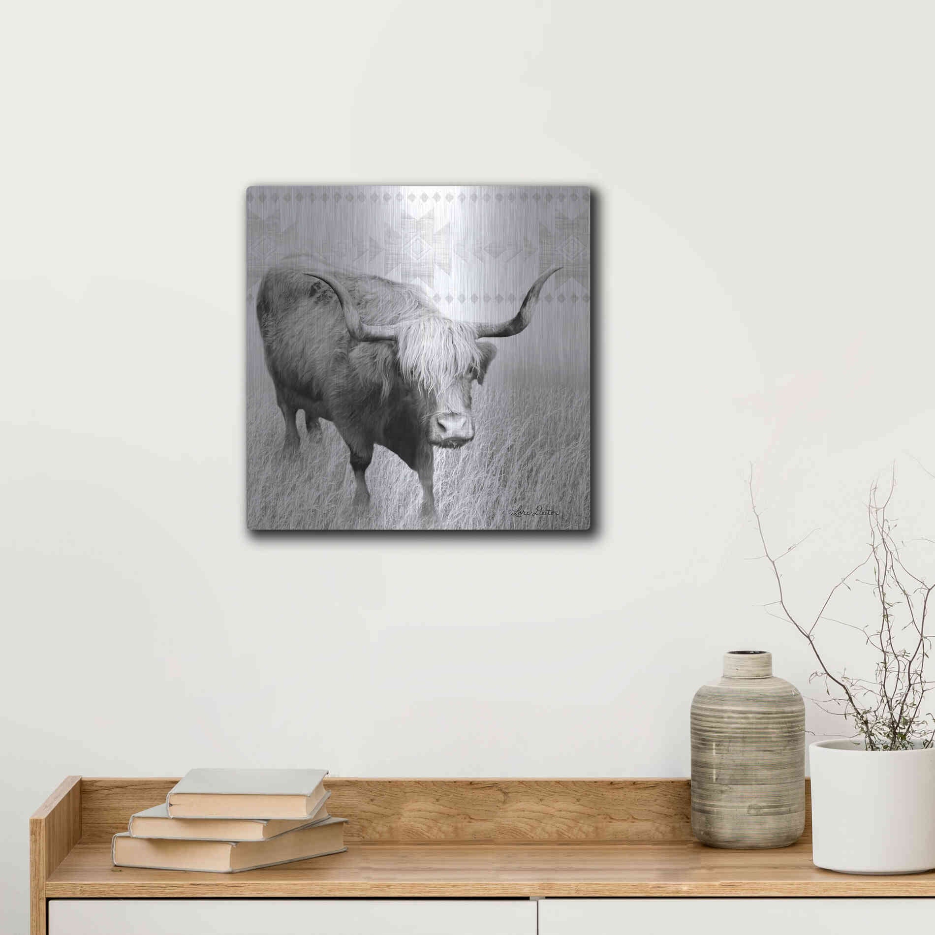 Luxe Metal Art 'I Want a Nose Ring' by Lori Deiter, Metal Wall Art,12x12