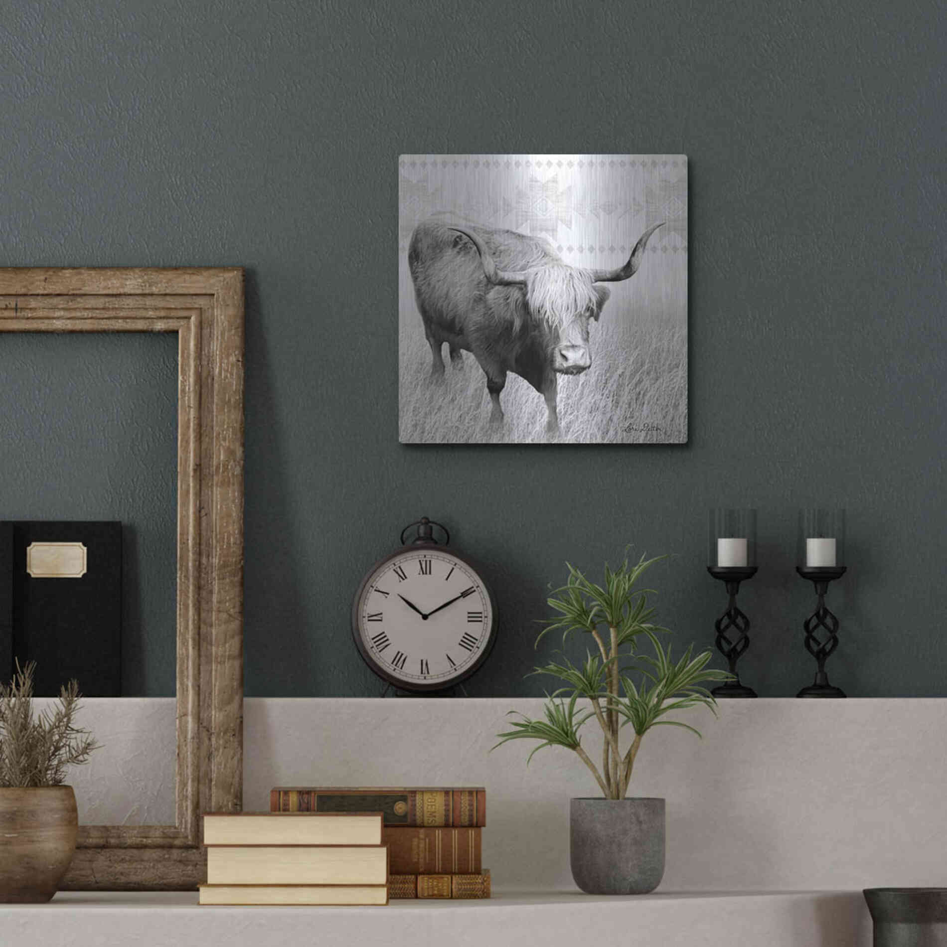 Luxe Metal Art 'I Want a Nose Ring' by Lori Deiter, Metal Wall Art,12x12