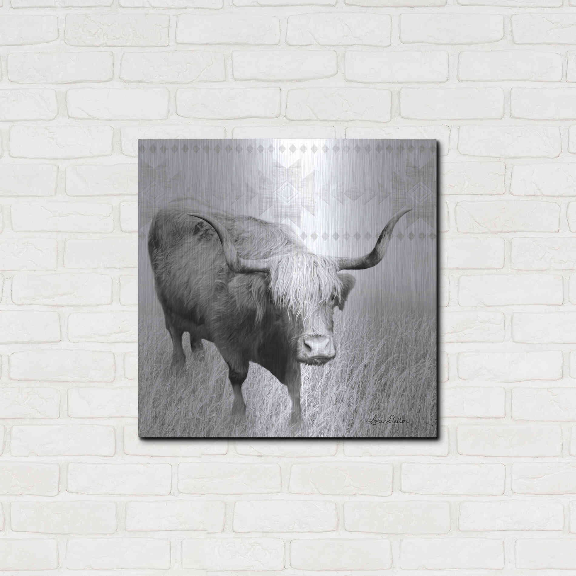 Luxe Metal Art 'I Want a Nose Ring' by Lori Deiter, Metal Wall Art,24x24