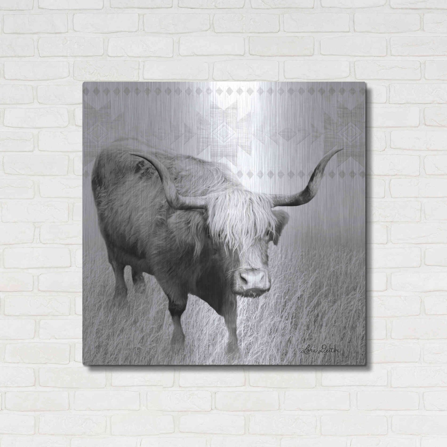 Luxe Metal Art 'I Want a Nose Ring' by Lori Deiter, Metal Wall Art,36x36