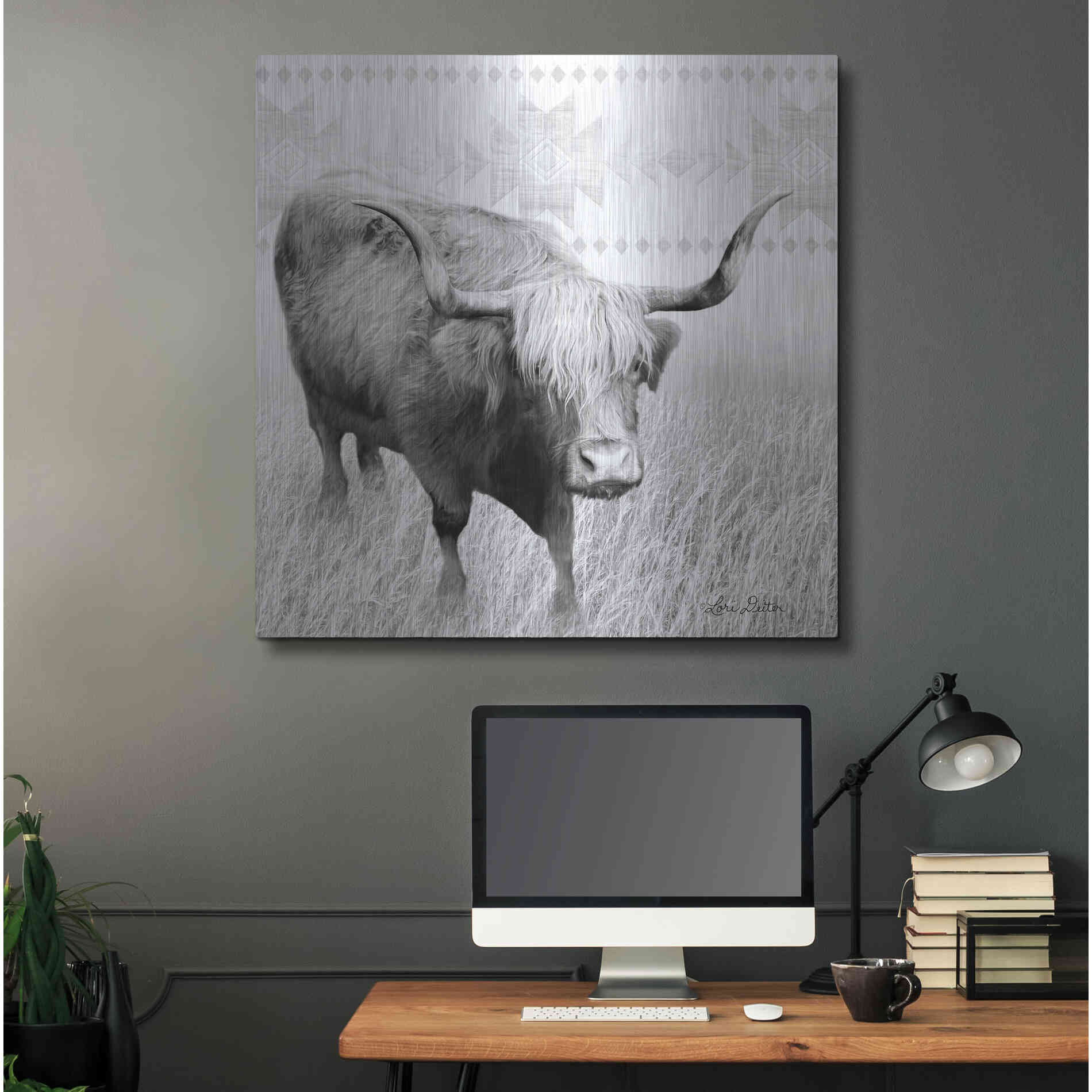 Luxe Metal Art 'I Want a Nose Ring' by Lori Deiter, Metal Wall Art,36x36