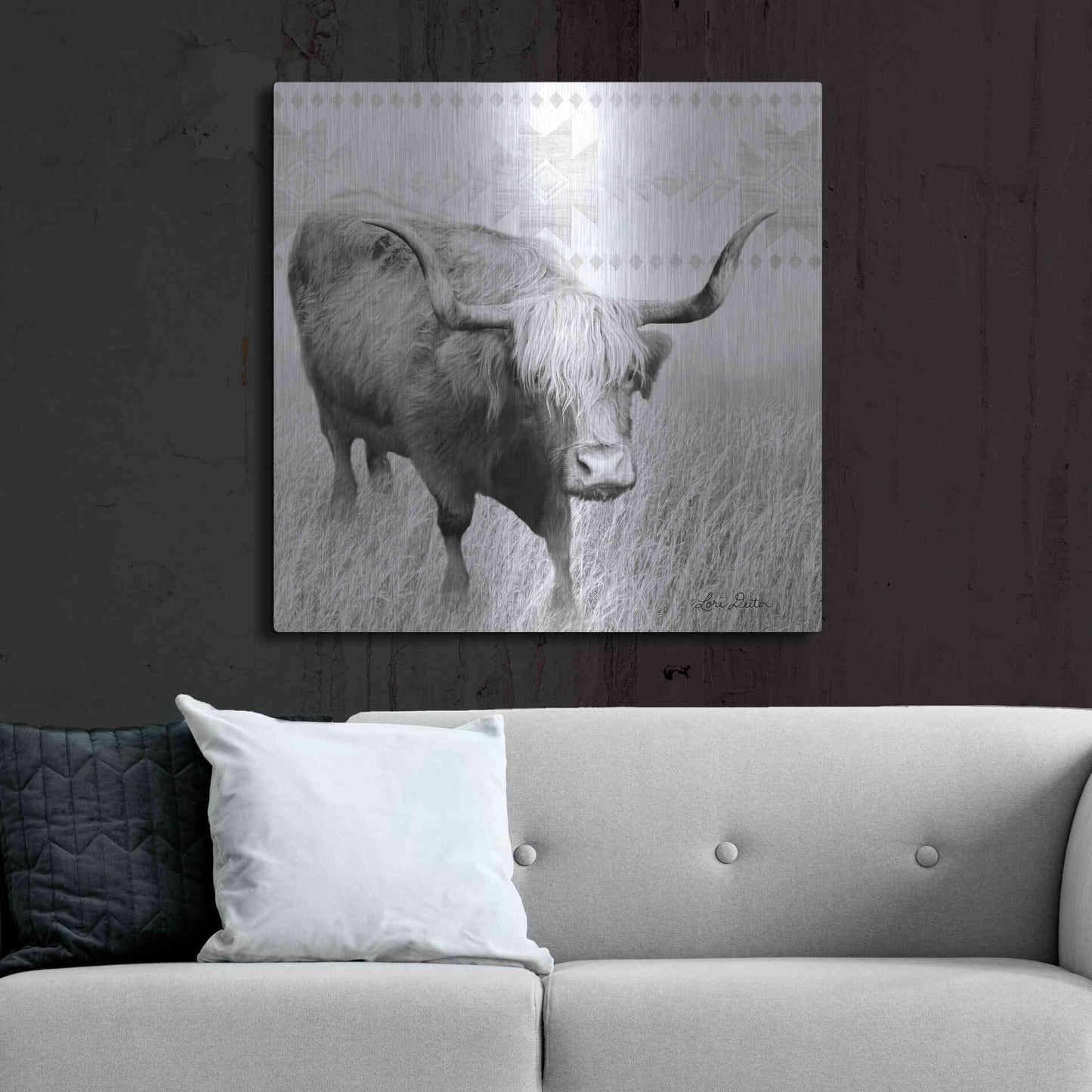 Luxe Metal Art 'I Want a Nose Ring' by Lori Deiter, Metal Wall Art,36x36