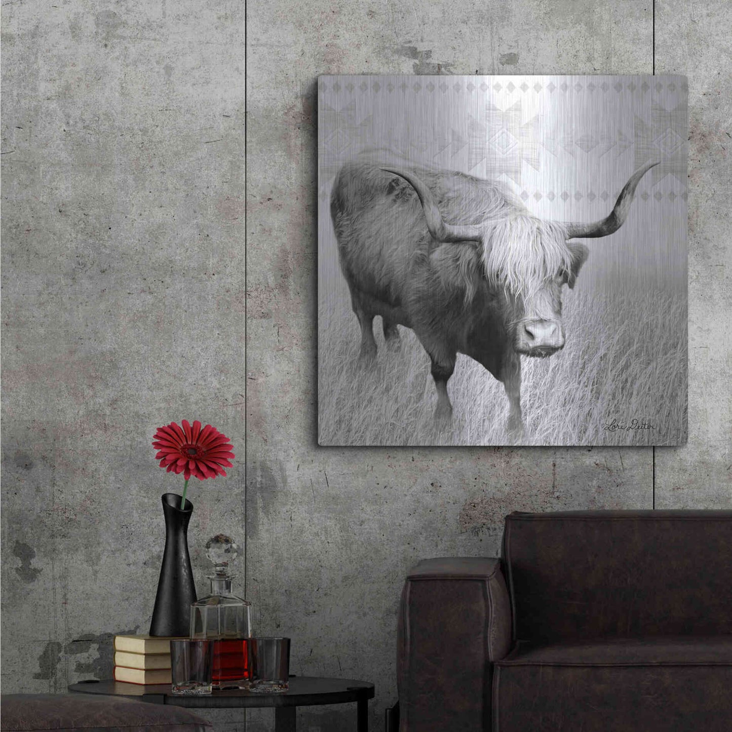 Luxe Metal Art 'I Want a Nose Ring' by Lori Deiter, Metal Wall Art,36x36