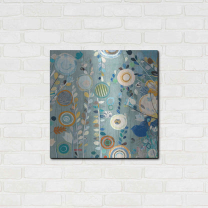 Luxe Metal Art 'Ocean Garden II Square' by Candra Boggs, Metal Wall Art,24x24