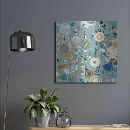 Luxe Metal Art 'Ocean Garden II Square' by Candra Boggs, Metal Wall Art,24x24