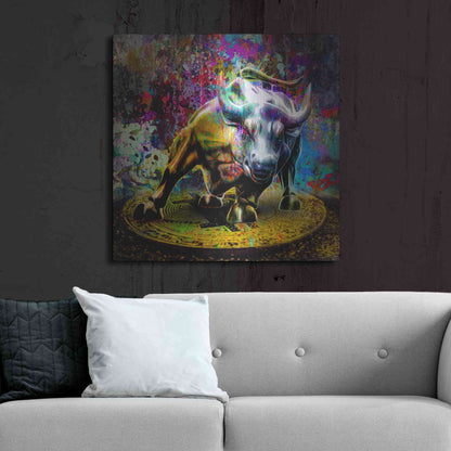 Luxe Metal Art 'Bitcoin Bull Market,' Metal Wall Art,36x36