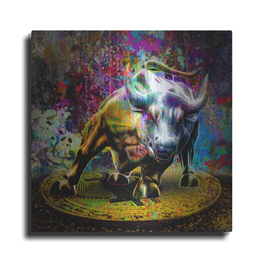 Luxe Metal Art 'Bitcoin Bull Market,' Metal Wall Art