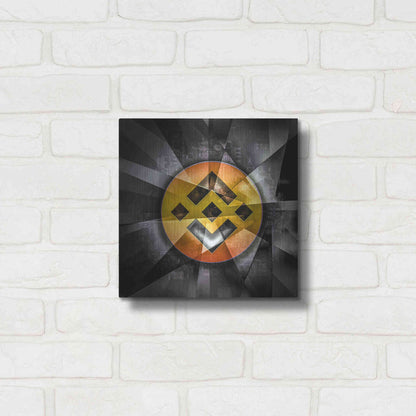 Luxe Metal Art 'BNB Binance Coin,' Metal Wall Art,12x12
