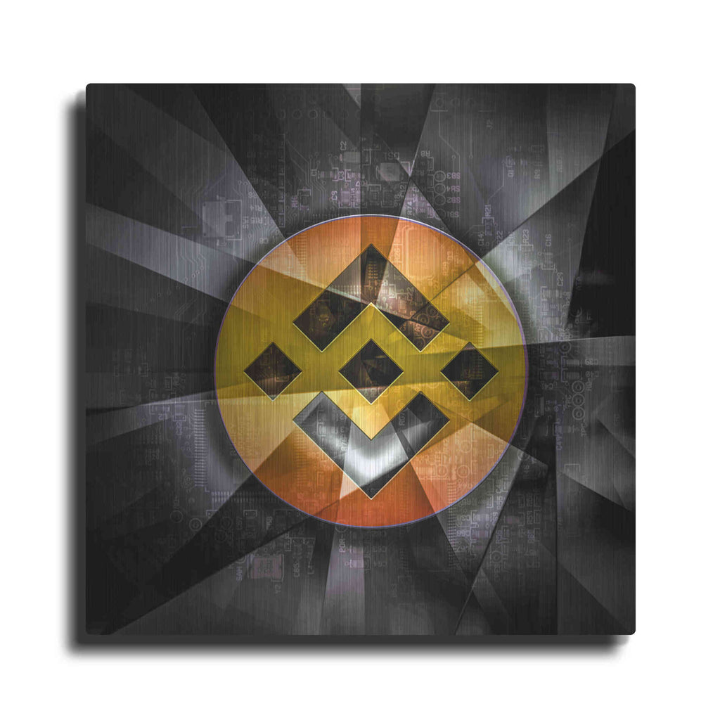 Luxe Metal Art 'BNB Binance Coin,' Metal Wall Art