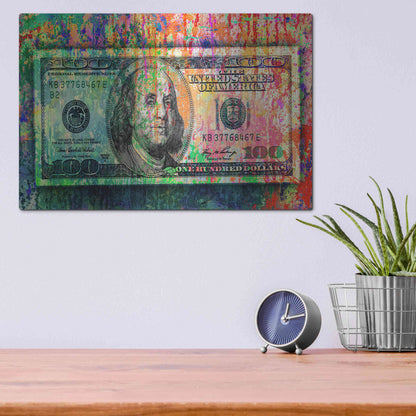 Luxe Metal Art 'Money Trail,' Metal Wall Art,16x12