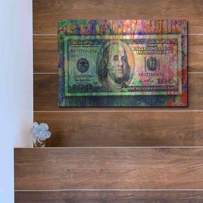 Luxe Metal Art 'Money Trail,' Metal Wall Art,16x12