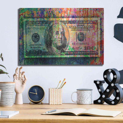Luxe Metal Art 'Money Trail,' Metal Wall Art,16x12