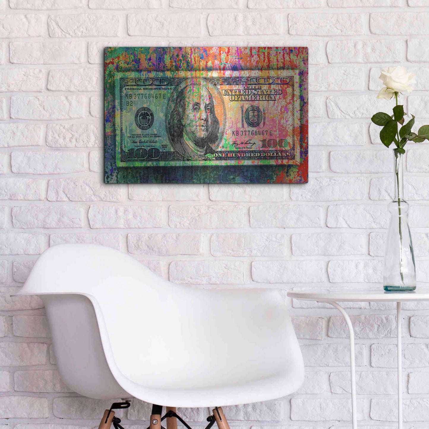 Luxe Metal Art 'Money Trail,' Metal Wall Art,24x16