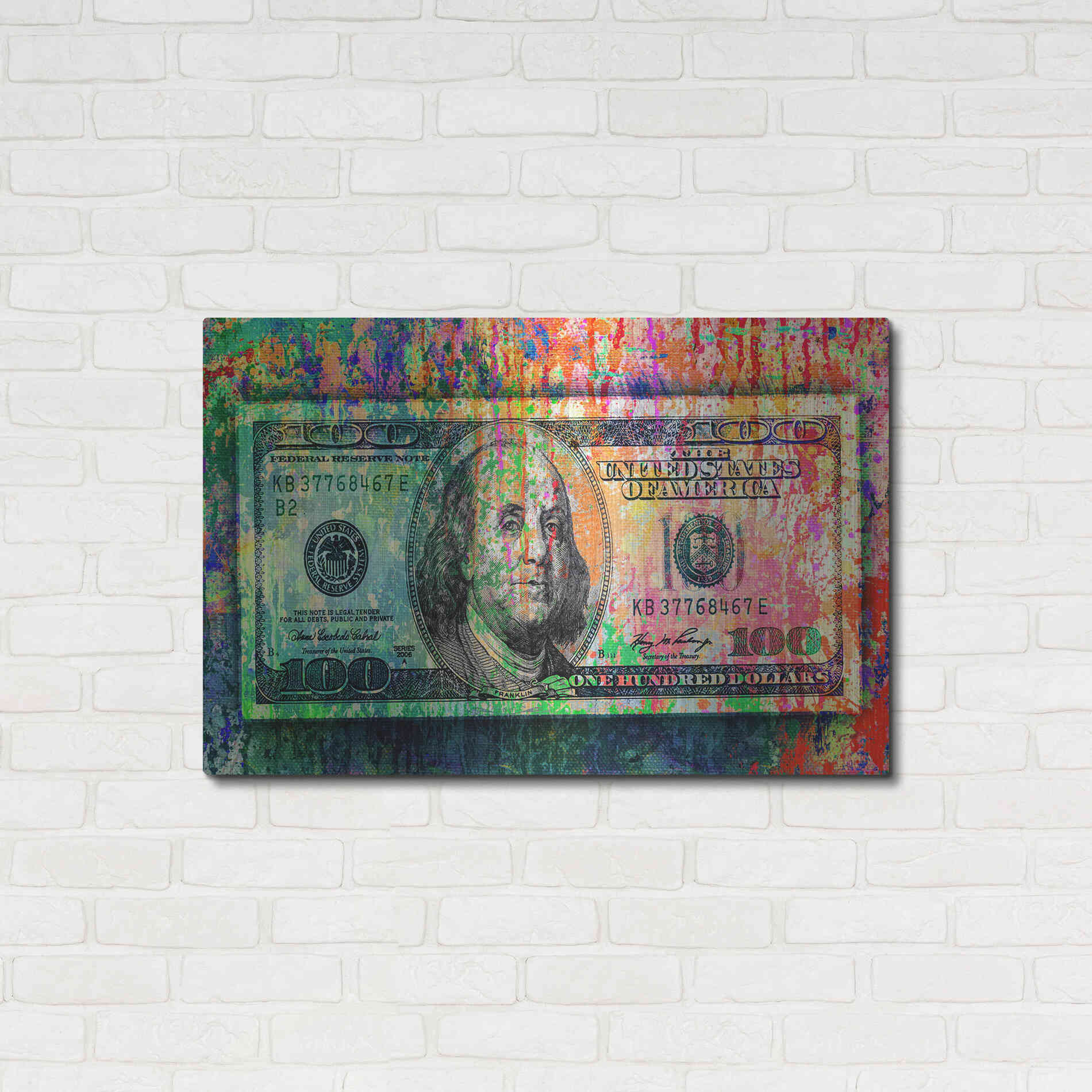 Luxe Metal Art 'Money Trail,' Metal Wall Art,36x24