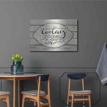 Luxe Metal Art 'Today is a Good Day' by Cindy Jacobs, Metal Wall Art,36x24