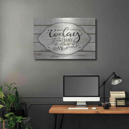 Luxe Metal Art 'Today is a Good Day' by Cindy Jacobs, Metal Wall Art,36x24