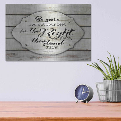 Luxe Metal Art 'Stand Firm' by Cindy Jacobs, Metal Wall Art,16x12