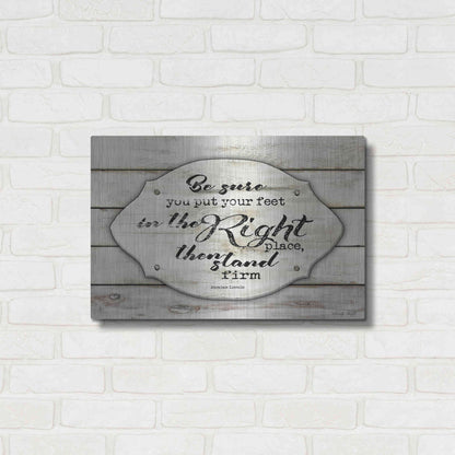 Luxe Metal Art 'Stand Firm' by Cindy Jacobs, Metal Wall Art,24x16