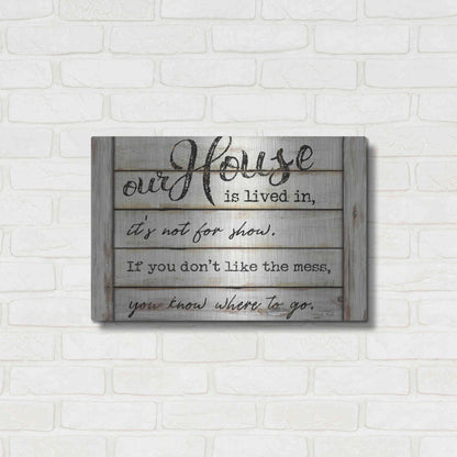 Luxe Metal Art 'Our House is Lived In' by Cindy Jacobs, Metal Wall Art,24x16