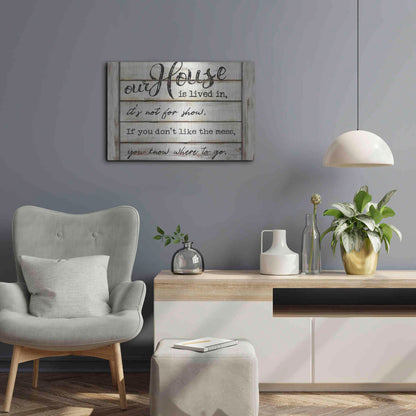 Luxe Metal Art 'Our House is Lived In' by Cindy Jacobs, Metal Wall Art,24x16