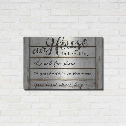 Luxe Metal Art 'Our House is Lived In' by Cindy Jacobs, Metal Wall Art,36x24