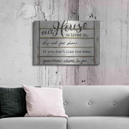 Luxe Metal Art 'Our House is Lived In' by Cindy Jacobs, Metal Wall Art,36x24