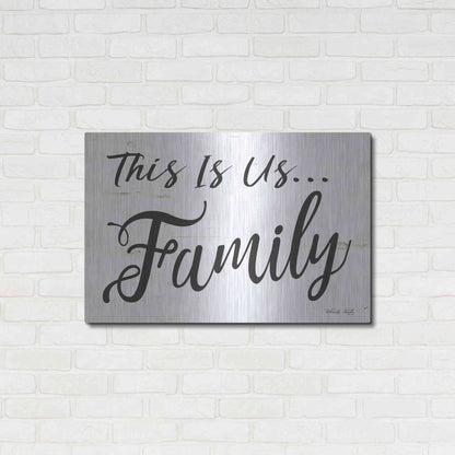 Luxe Metal Art 'This is us..Family' by Cindy Jacobs, Metal Wall Art,36x24
