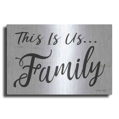 Luxe Metal Art 'This is us..Family' by Cindy Jacobs, Metal Wall Art
